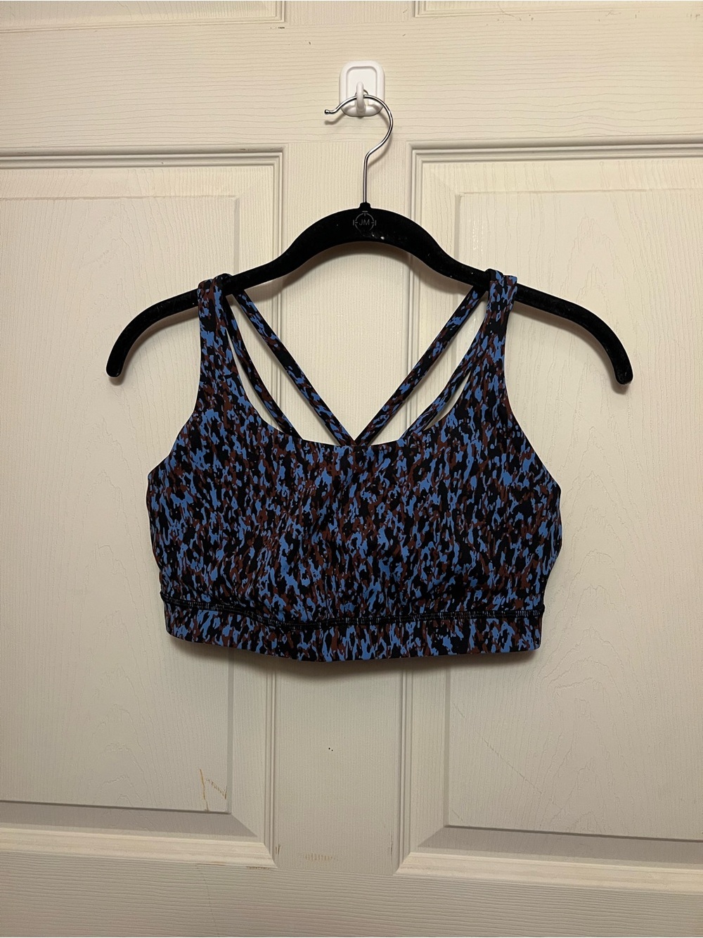 Lululemon blue and black energy bra